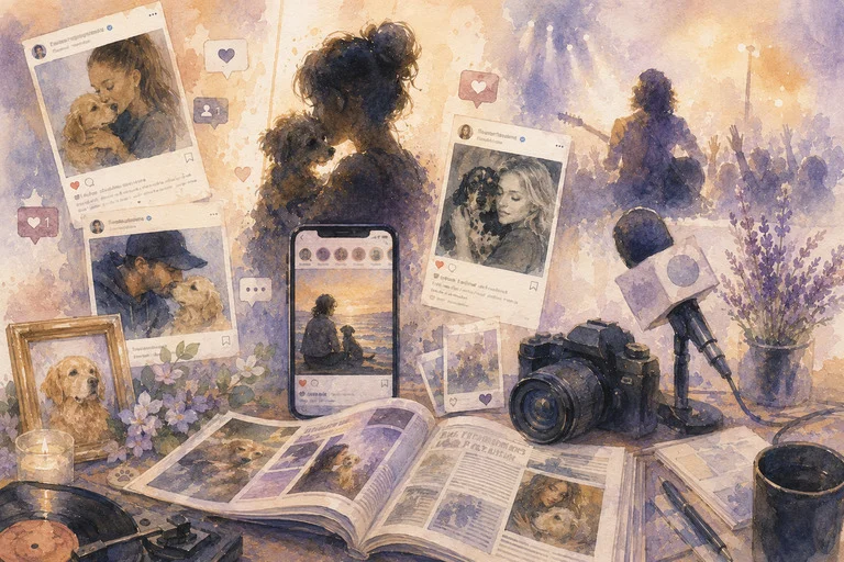 Illustration de l'article : collage de souvenirs et d'hommages publics à des animaux disparus